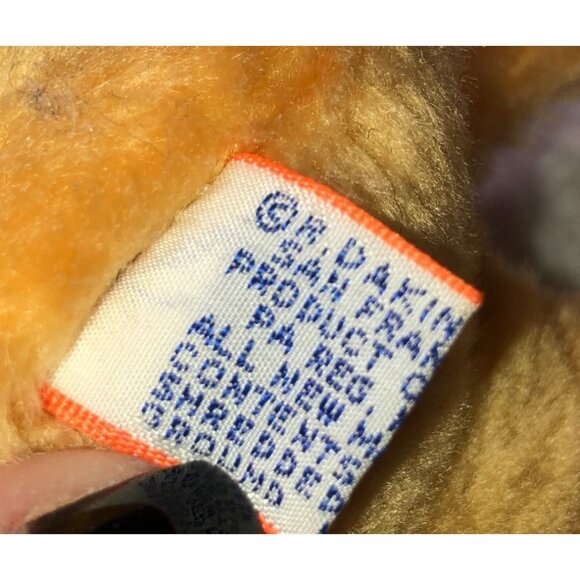 Vtg Omar the Camel Dakin Stuffed Animal 1978 Tan Single Hump Nut Shells 7"L - Picture 4 of 5